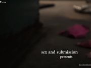 肌肉男在家里养了个性奴，专门用来玩SM