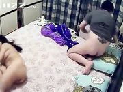 怀疑老婆有外遇装个针孔拍到她和奸夫在床上玩69