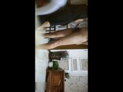 高难度倒立姿势 扶着坐在后入撞击猛操