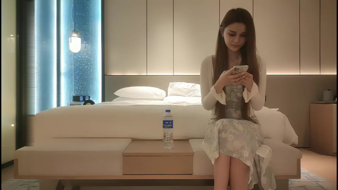 追梦人文轩转型走高端路线，看上去像混血1米73网红外围妹子，腰细胸