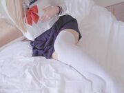 屁股视角的 透明肉棒自慰