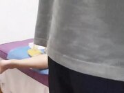 私处保健大肥臀女客户啪啪 精油推胸揉捏屁股侧躺扣穴 搞得少妇想要按摩床上操