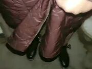 农村小伙不惧寒冷 半夜蹲守村里厕所几小时 等少妇来偷情 口交啪啪后入