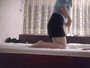 按摩店找个美乳健谈野鸡泻火 最后掐脖子猛操挺暴力啊