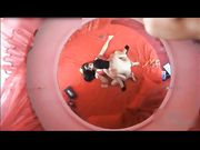 瘦弱的小哥哥约了红衣情人圆床房做爱