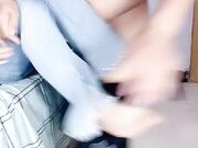 剧情演绎 大屌男勾搭女外卖骑手 半推半就强上 插进去舒服了就老实配合了