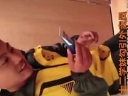 真实勾引，利用情趣用品诱惑憨厚的外卖小哥