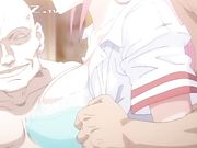 红发少女被三名猥琐大汉街头轮奸