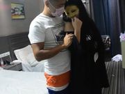 背着老公约狼友3P的白嫩大波黑丝妹对白精彩刺激720P高清