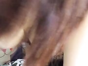 高颜值风骚御姐全露脸直播，性感黑丝情趣内衣诱惑，奶大肤白身材很不错，道具加香蕉插的骚逼流白浆浪叫