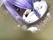 特色情趣酒店帘子房偷拍胖哥和斯文眼镜女友开房啪啪床边站着干