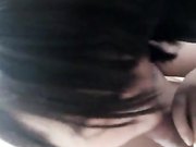 和刚破处的技校女友啪啪没有戴套不敢内射