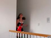 两个梦想与圣诞老人做爱的美人儿