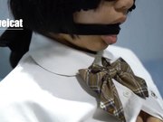 美少女押尾貓性爱成瘾系列之调教黑丝制服少女