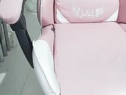 漂亮主播TC蕾丝爆乳佳人先玩灌肠然后坐在椅子上自慰