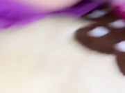 淫荡巨乳熟女深喉口交开档黑丝道具爆菊花双洞齐插猛操