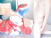 女押尾貓COS蕾姆女神 多姿势无套插特刺激