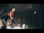 黑丝骚货模特勾引摄影师激情做爱