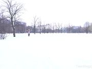 冬天里内射白嫩的金发少女