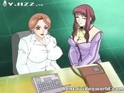 气质女教师在图书馆与同性恋女友性爱时被痴男发现 果断一起双飞