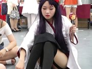 cosplay女生被偷拍