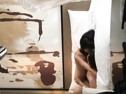 勾搭了很久终于把美乳表姐约到酒店进屋就迫不及待干她