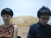 对白搞笑淫荡剧情演绎邋遢眼镜导演采访想当演员外表清纯短发美女小姐