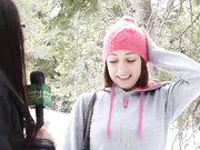 艺金钱万能系列户外搭讪美眉完成搞笑淫荡任务猛男机车上大战混血妹子