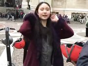 洋老外系列之带小姐妹一起玩平衡车...