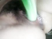 手扣黄瓜插一直不停喷