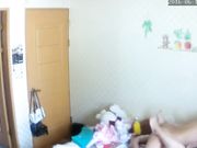 摄像头监控偷拍小夫妻晚上洗完澡后激情打炮