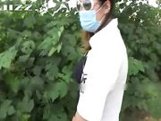 骚货野外夹着跳蛋 快到高潮时被强制爆操中出