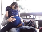 CB站主播亚裔高颜值小美女和猥琐洋男友在阳台自拍啪啪啪