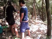 2017重磅小树林猪肉佬垃圾山轮战两个打扮时尚风韵犹存的小姐