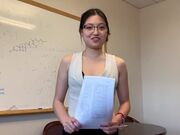 上海留学生吴丽娜课余时间勤工简学应聘办公室文员被洋上司潜规则