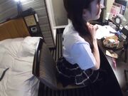 D学园毕业生19岁高颜值眼镜可爱美女入行模特界被领导潜规则