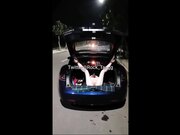 推特母狗调教『RockTangg』白虎抖M 夜行肛塞尾巴 车厢调教