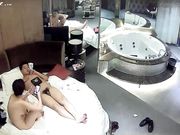 情趣酒店豪华套房360水滴摄像头偷拍情侣开房啪啪