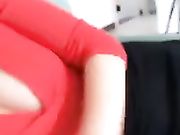 宅男女神思瑞 老虎飙车穿着性感红色透明内裤高跟发骚 语言挑逗