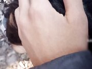 周末放假回老家和可爱女友在野外打炮露脸